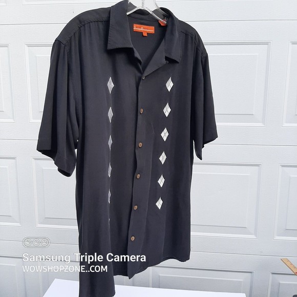 80's Men's Lime Checked Button Up Dress Shirt by Sette Ponti main image 1